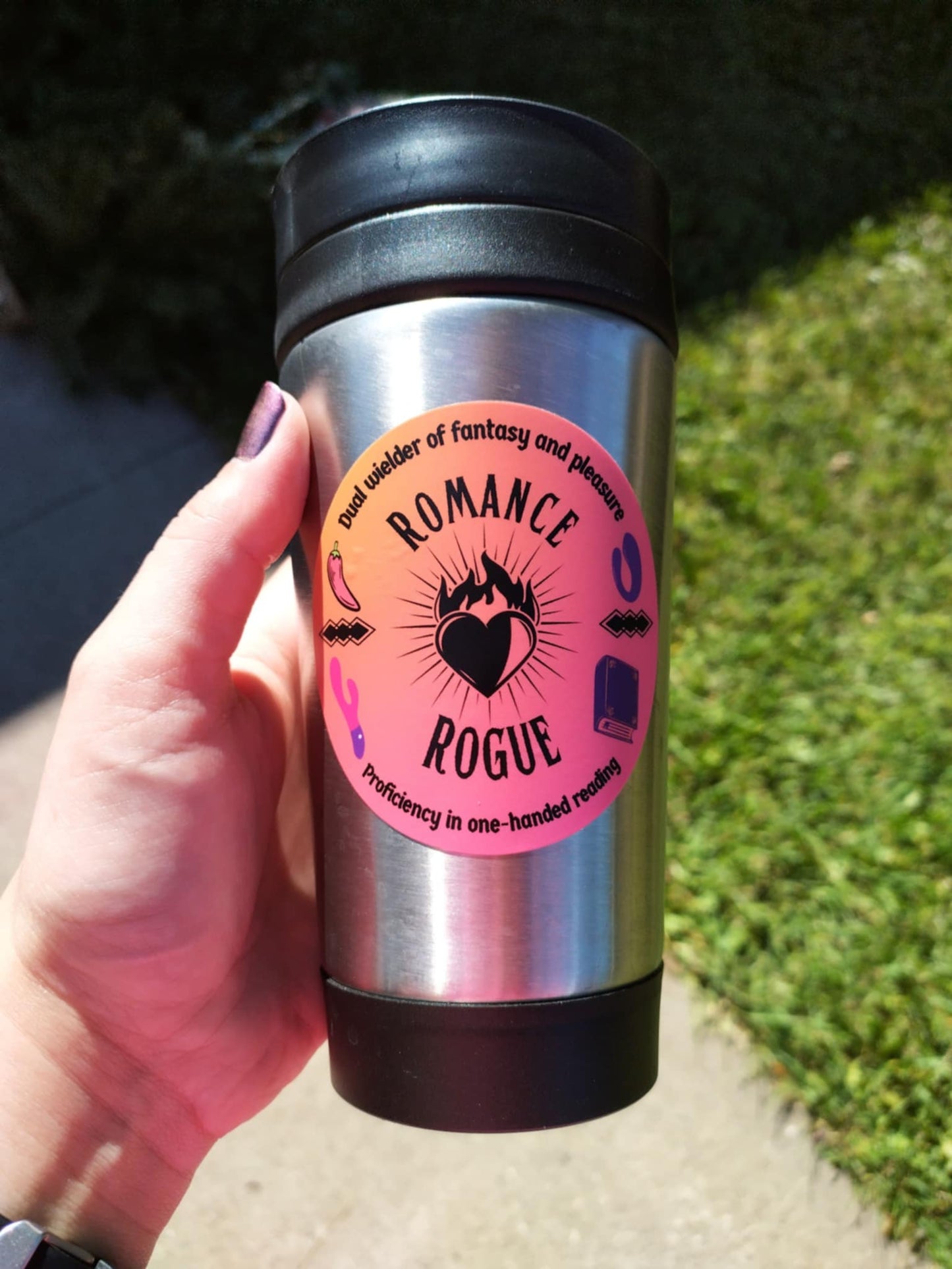 Romance Rogue - Round Vinyl Sticker