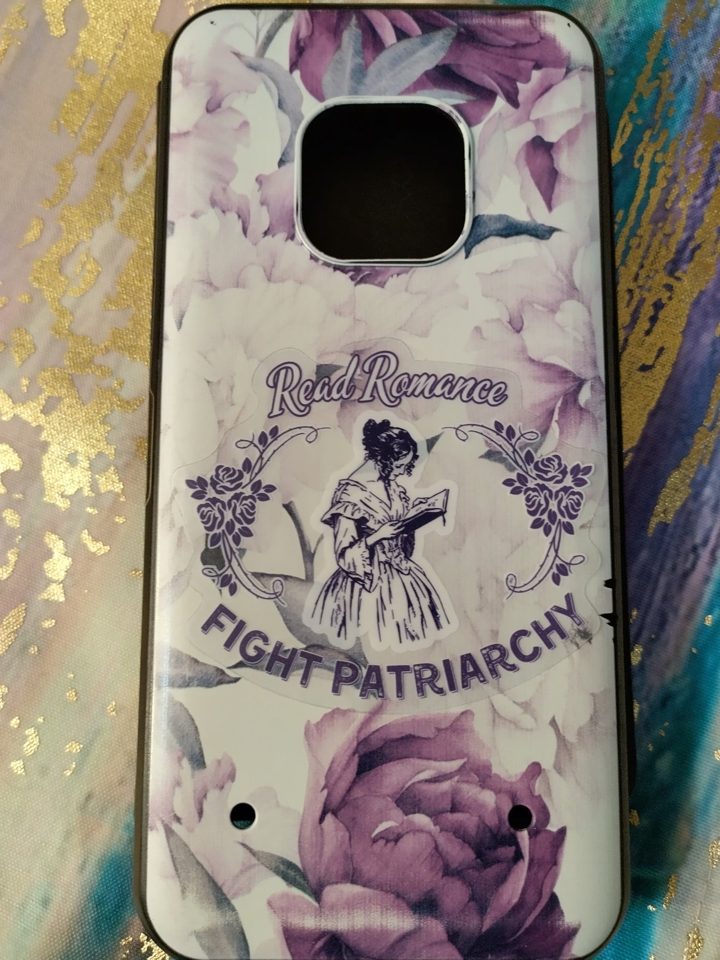 Read Romance Fight Patriarchy - Clear Vinyl Sticker